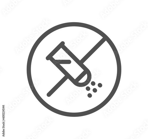 Allergen related icon outline and linear vector.
