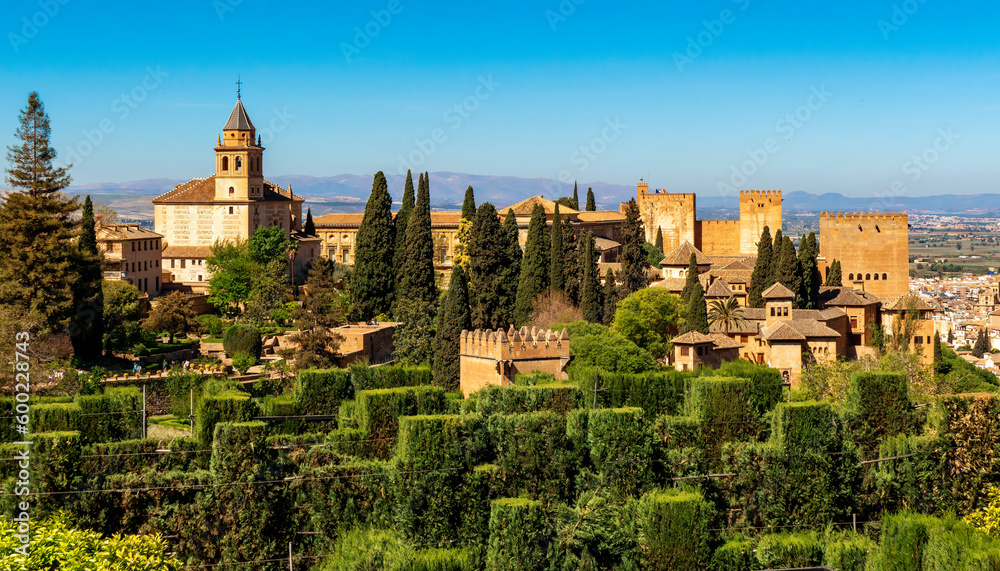 View of Alhambra from Generalife gardens