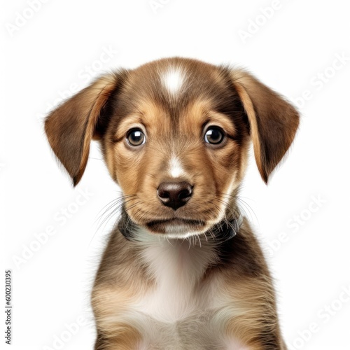 Baby Pembroke Welsh Breed Puppy Dog Portrait Close Up Generative AI