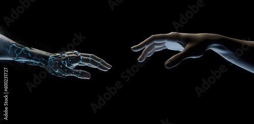 Robotic Hand Reaching for Human Hand