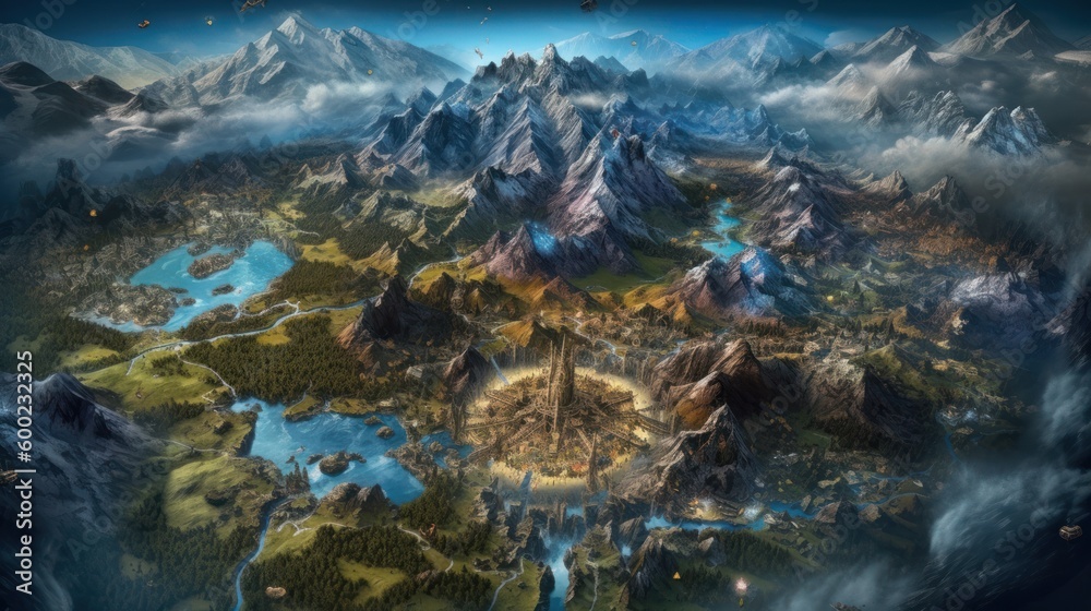 RPG Game World Map RPG Game World Map