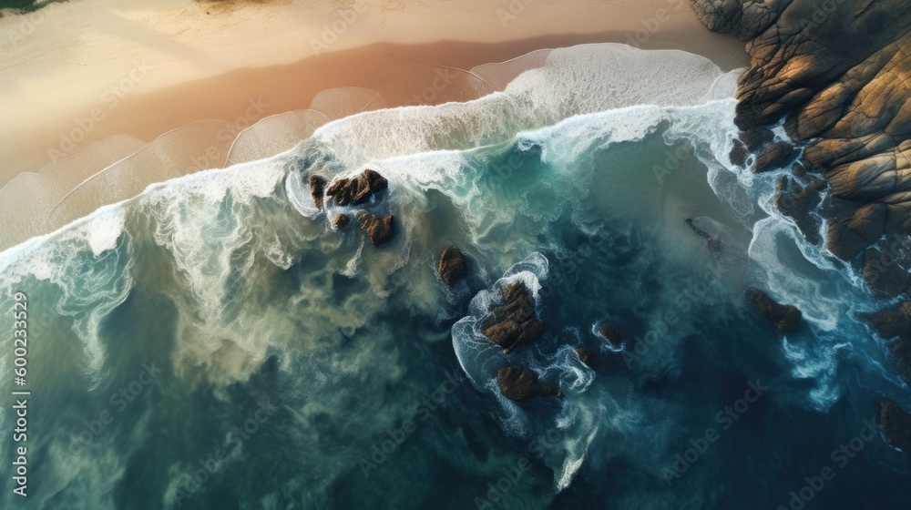 Sandy Beach Drone Photography