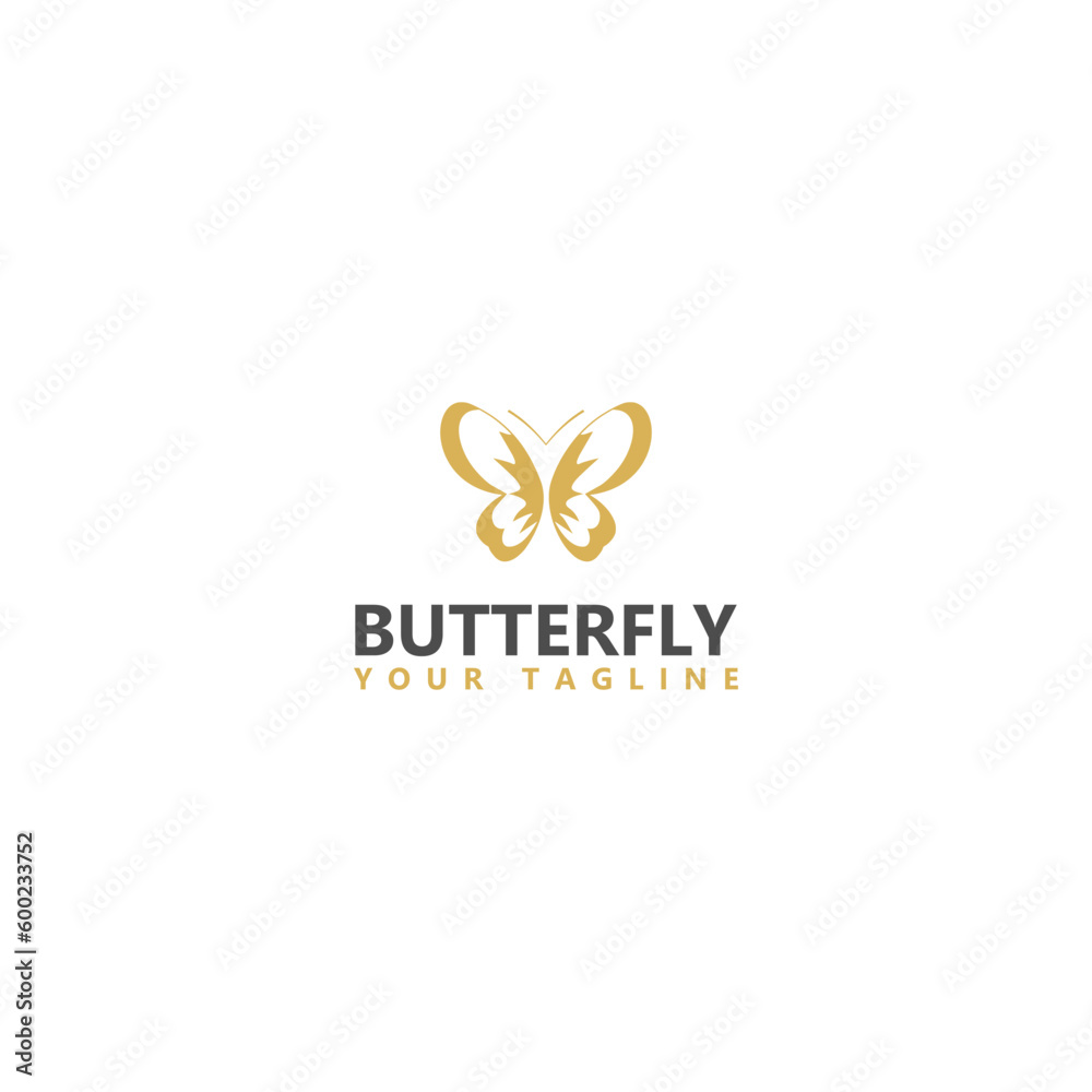 Butterfly logo template design isolated on white background Butterfly logo template design isolated on white background