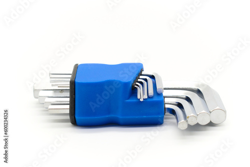 Obraz na płótnie Set of hexahedron keys on a white background w salonie
