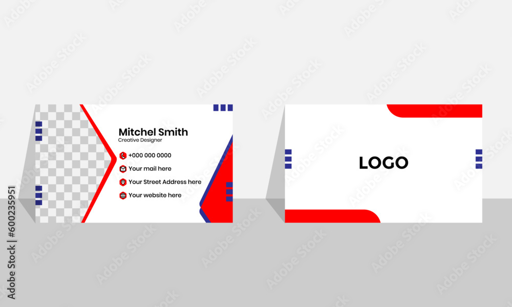 Double-sided Unique professional business card.