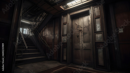 The Haunted Elevator  A Terrifying Ride Through an Old  Creaky Building  generative AI