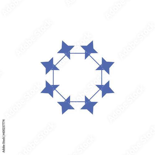 Premium monogram logo Luxury line logotype Universal symbol icon vector design