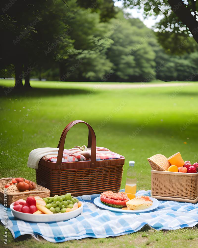 picnic in the park AI generated picnic in the park AI generated