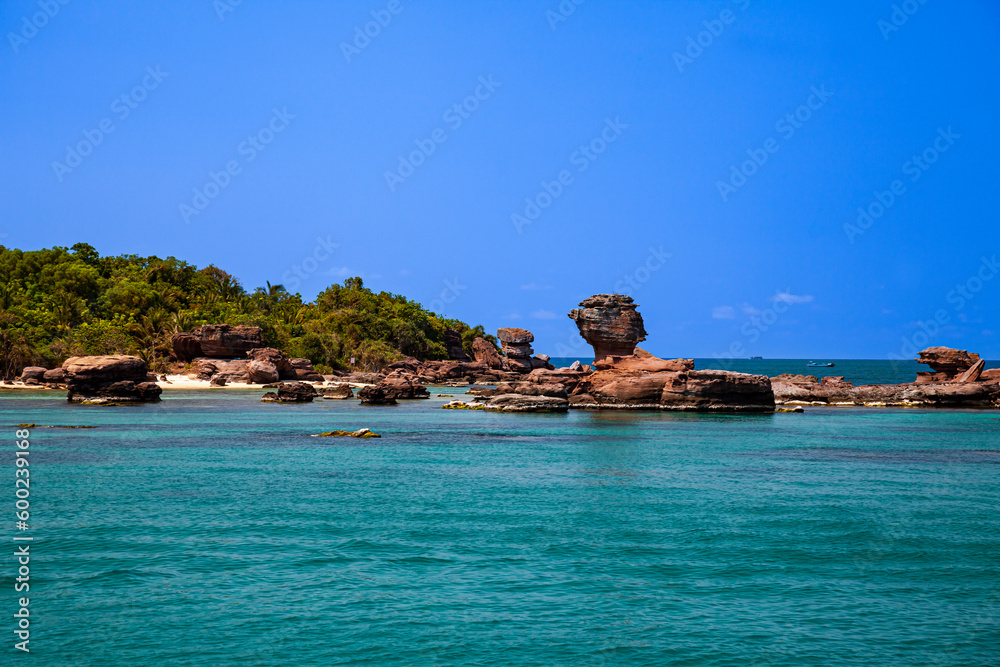 Lonely beach Hon Ron on the island of Phu Quoc, Vietnam, Asia