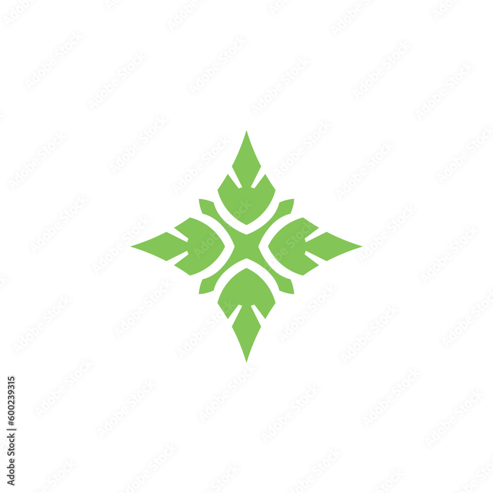 Obraz premium Vector icon simple logo with pointed corners