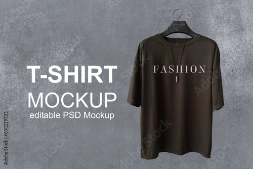 Black T Shirt PSD Mockup