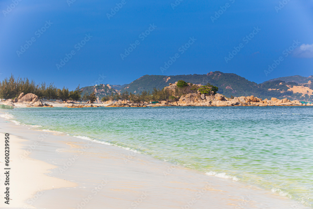 Sandy beach at  the  Escalade- Resort, Province of Ninh Thuan,Vinh Hy,Vietnam,asia