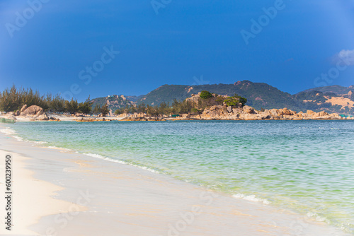 Sandy beach at  the  Escalade- Resort, Province of Ninh Thuan,Vinh Hy,Vietnam,asia © Reise-und Naturfoto