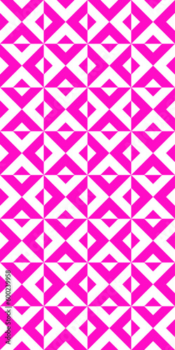 Geometric seamless pattern with rhombuses. Modern op art abstract background.