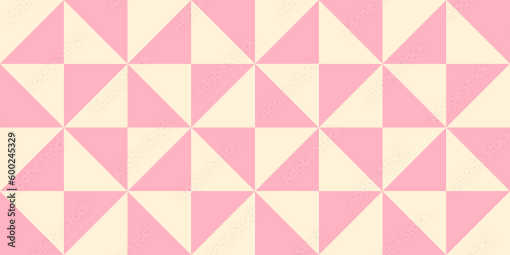 Fototapeta premium Geometric seamless pattern with triangles. Modern op art abstract background.