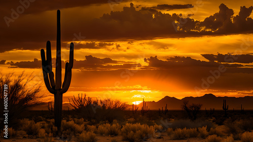 Desert Sunset in Tucson Arizona