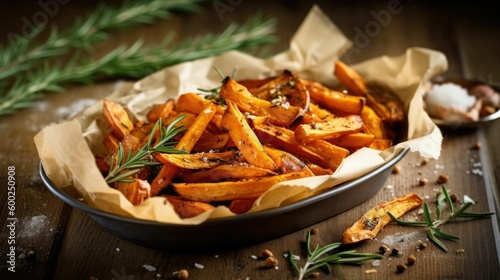 roasted sweet potato fries, generative ai