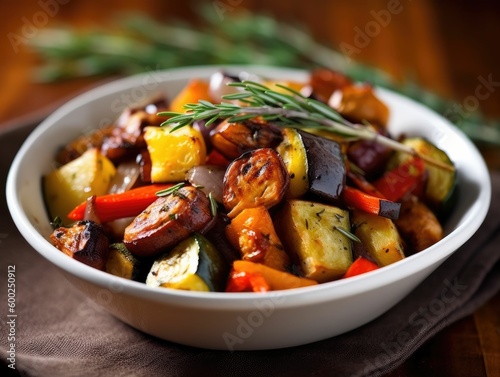 roasted vegetable medley, generative ai