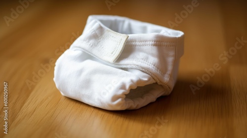 single cloth diaper on a clean surface, generative ai