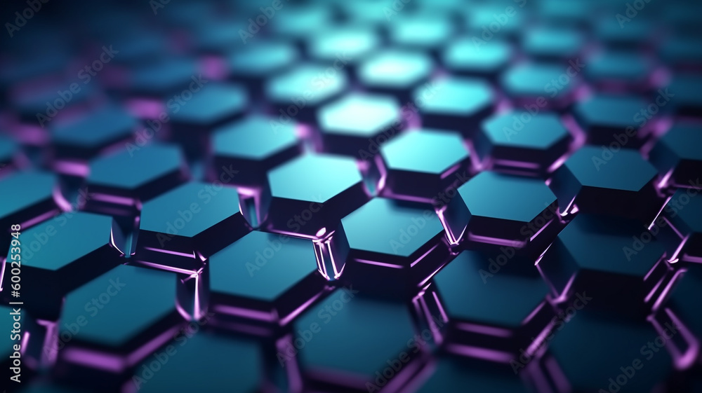 hexagonal Abstract High Tech Background ai generative hexagonal Abstract High Tech Background ai generative