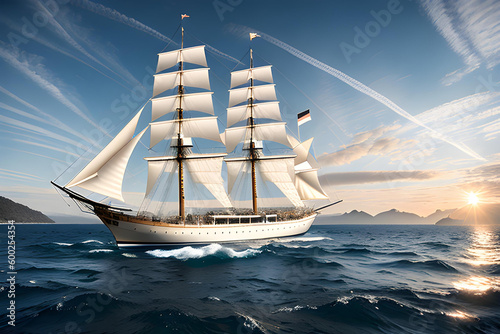 Sailing ship illustration