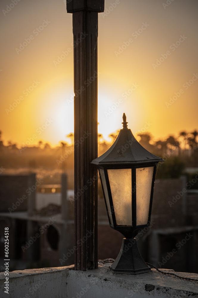 Lamp at Sunset