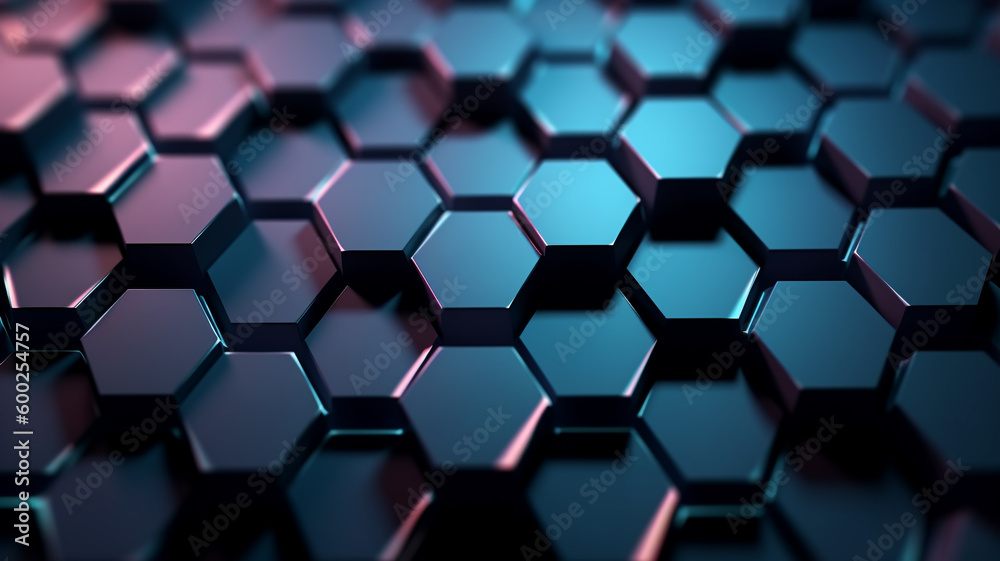 hexagonal Abstract High Tech Background ai generative hexagonal Abstract High Tech Background ai generative