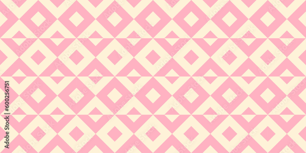 Geometric seamless pattern with rhombuses. Modern op art abstract background.