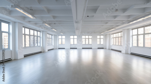Empty vacant office space  generative ai
