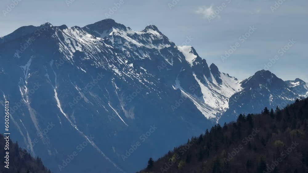 Majestic mountains in the Alps aerial view - aerial drone photography Majestic mountains in the Alps aerial view - aerial drone photography