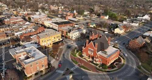 Aerial View Bardstown Kentucky City Center Nelson County KY USA 