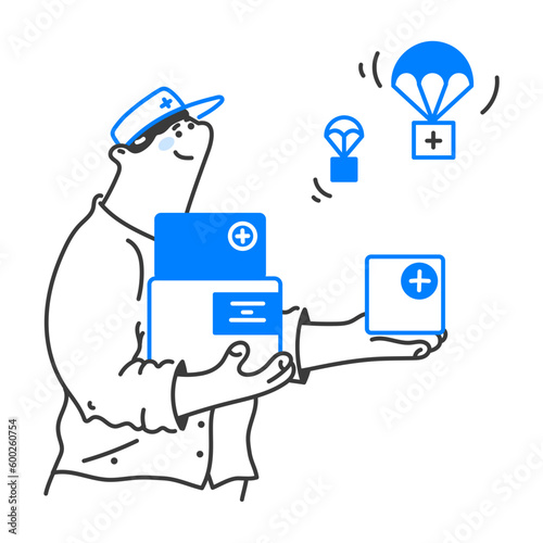 Man received charitable assistance via airdrop