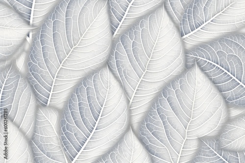 background of white leaves