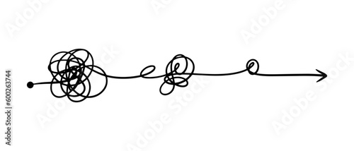 hand drawn of tangle scrawl sketch. Abstract scribble, Vector illustration.