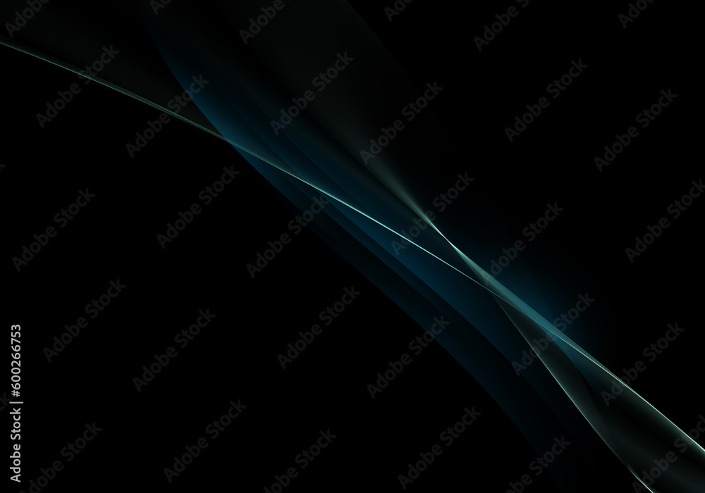 Obraz premium Abstract background waves. Blue and black abstract background for wallpaper oder business card