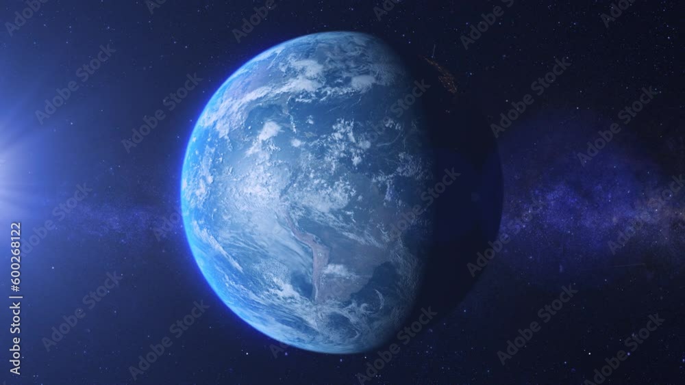 Rotating earth, full looped animation. Rotating earth, full looped animation.