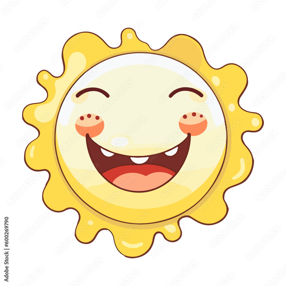 sun smile character vector sun smile character vector