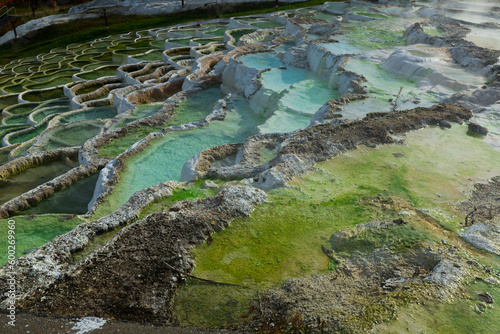 Image of thermal water in hungarian Egerszalok outdoors.