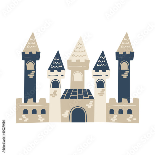 fairytale landscape with castle