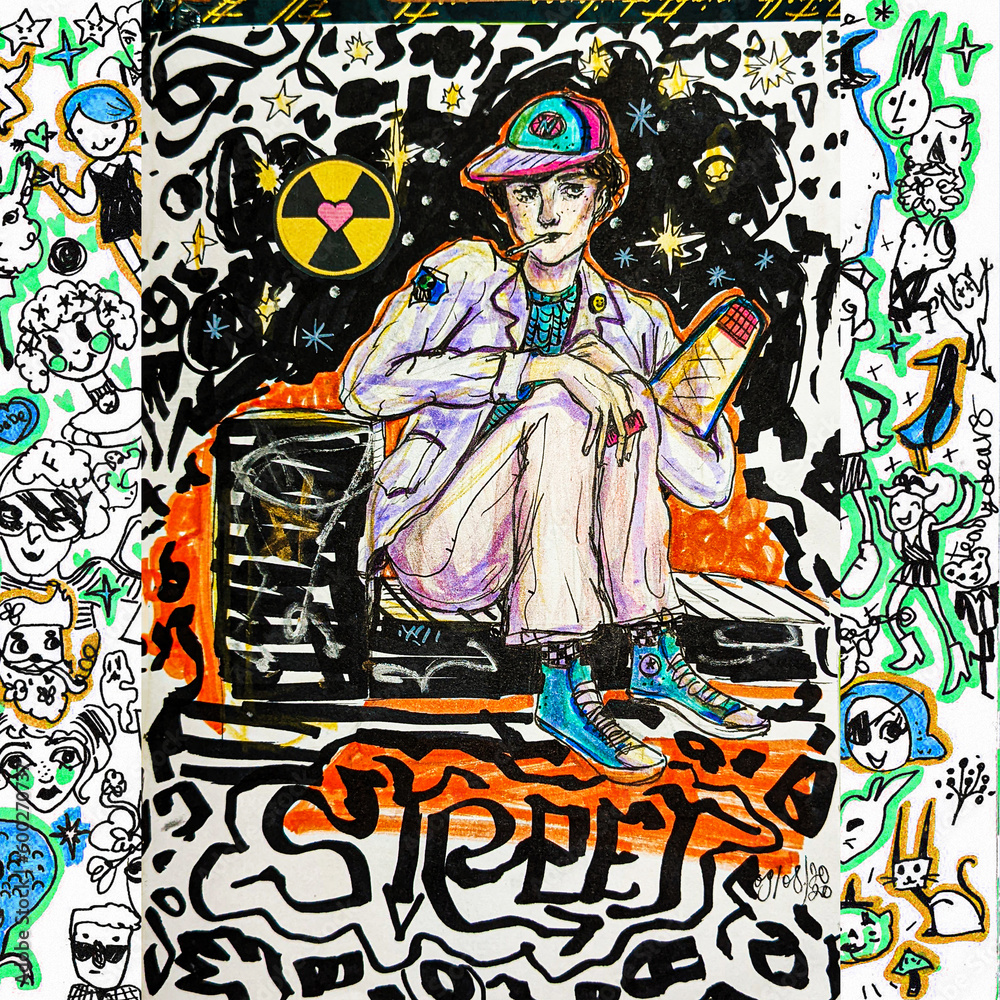 Obraz premium graphitty