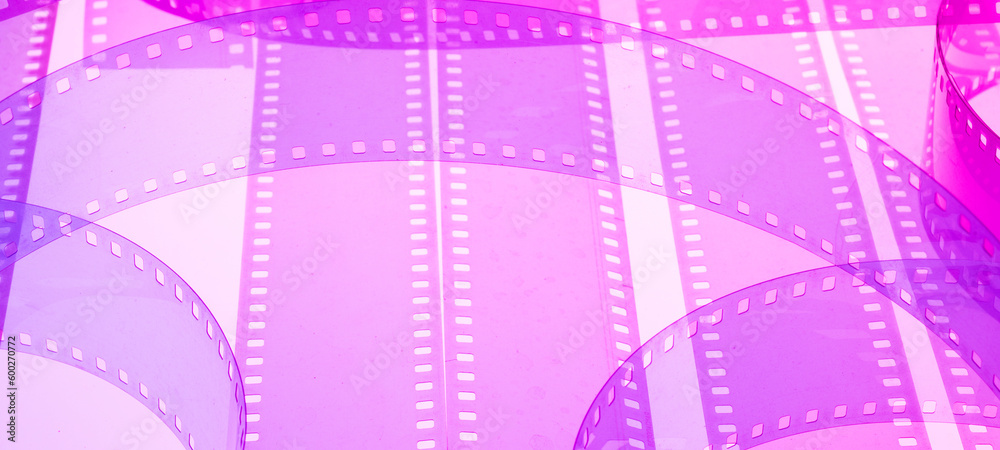 color film strip for banner background