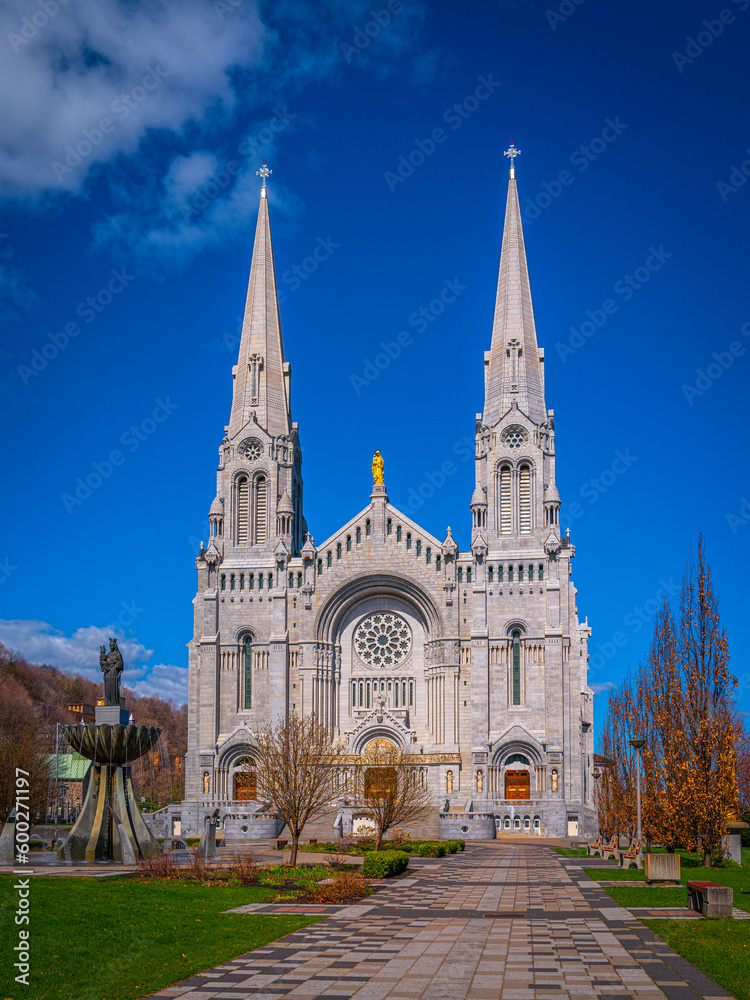 Basilica of Sainte-Anne-de-Beaupre, historic Catholic church in Quebec, one of the eight national shrines of Canada