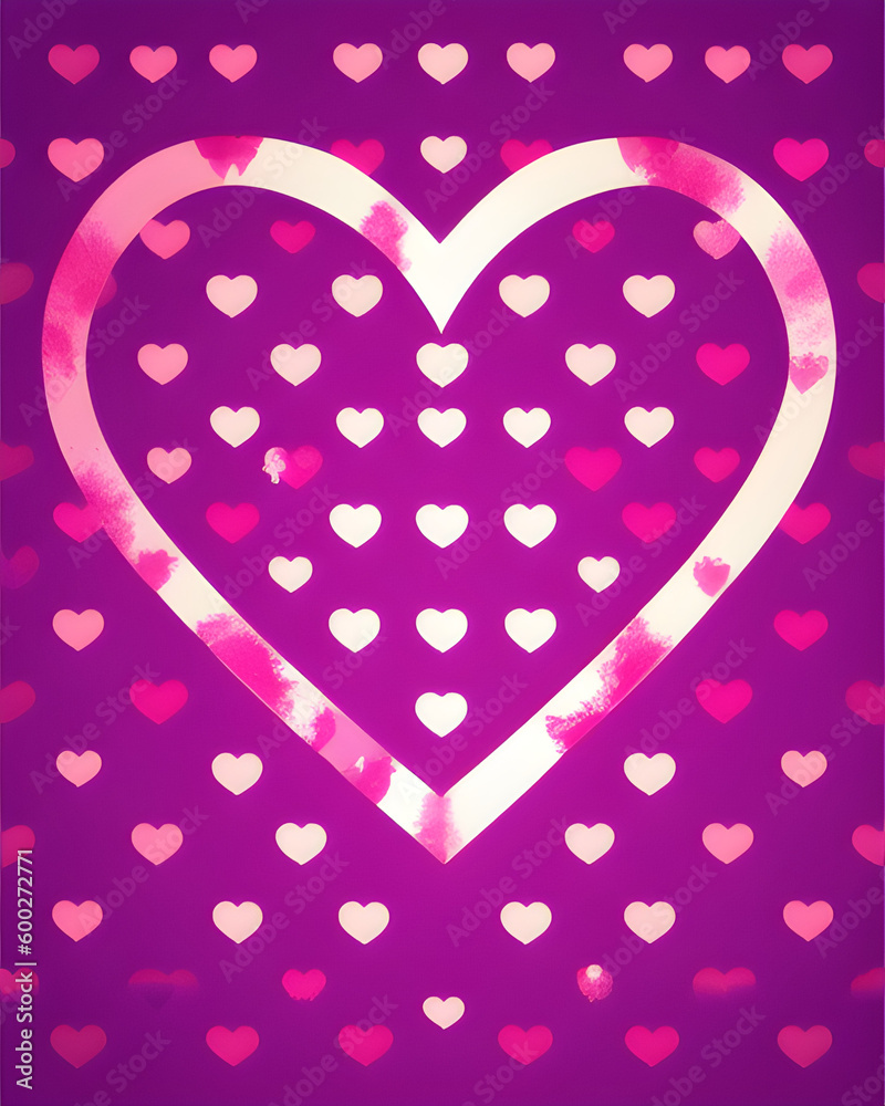 heart background AI generated 