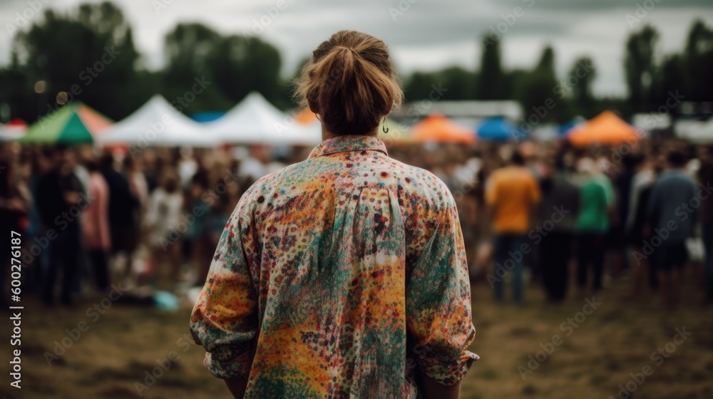person participating in a community event or local festival. generative ai person participating in a community event or local festival. generative ai
