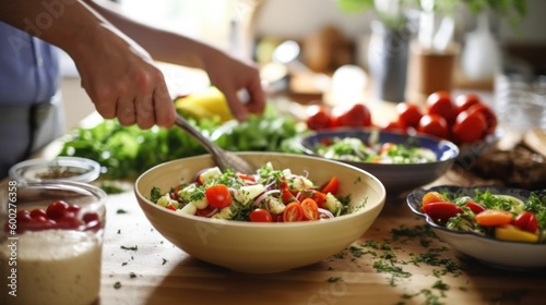 person taking a cooking class or learning a new recipe generative ai