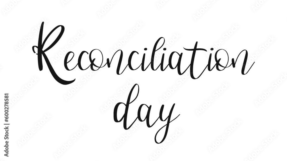 reconciliation day animated text. 4k video greeting card. gift card. reconciliation day animated text. 4k video greeting card. gift card.