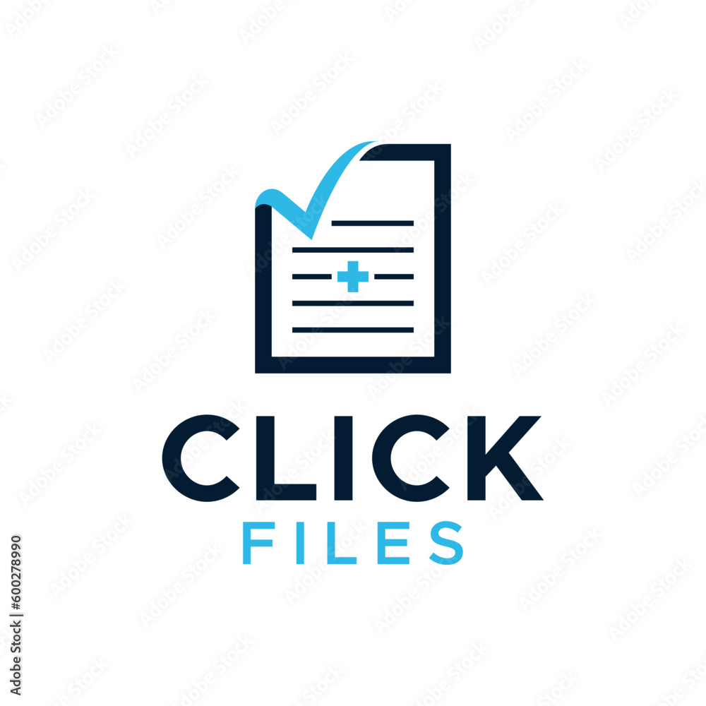 Paper logo with a check mark on one end. Paper logo with a check mark on one end.
