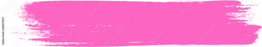 Pink brush stroke isolated on background. Paint brush stroke vector for ink paint, grunge design element, dirt banner, watercolor design, dirty texture. Trendy brush stroke, vector illustration
