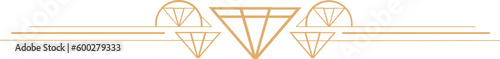 Golden Brown Art Deco Dividers Elements