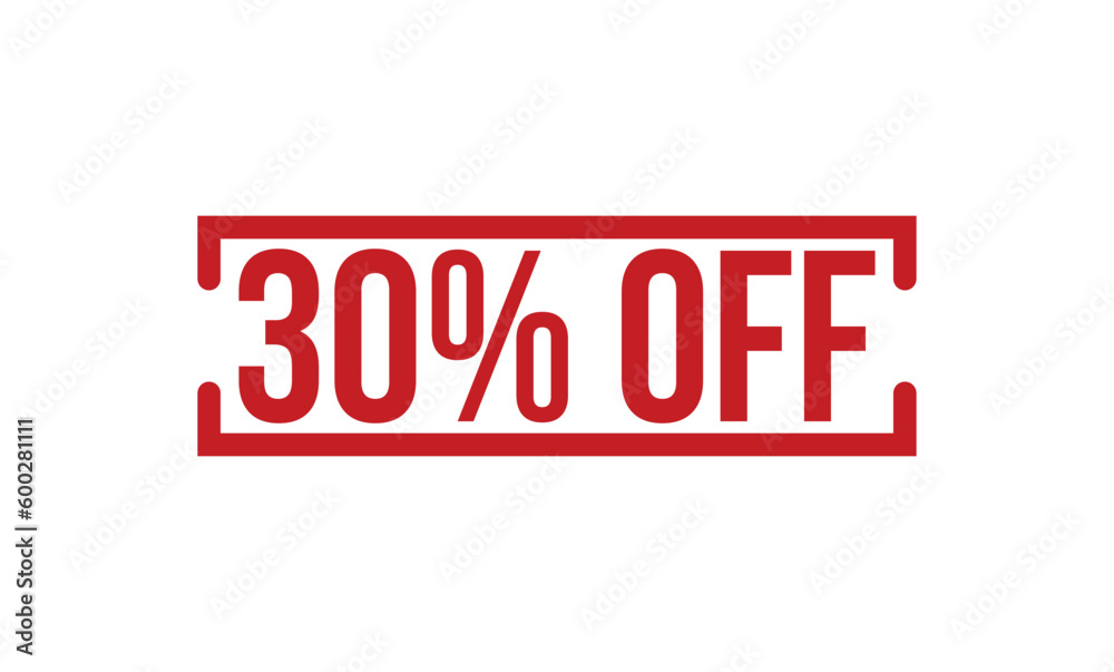 30% Off rubber stamp vector illustration on white background. 30% Off rubber stamp. 30% Off rubber stamp vector illustration on white background. 30% Off rubber stamp.